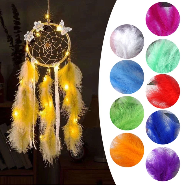 100 Bunte Gänsefedern Zum Basteln – 10–15 Cm Lang – Für Schmuck, Deko & DIY-Projekte