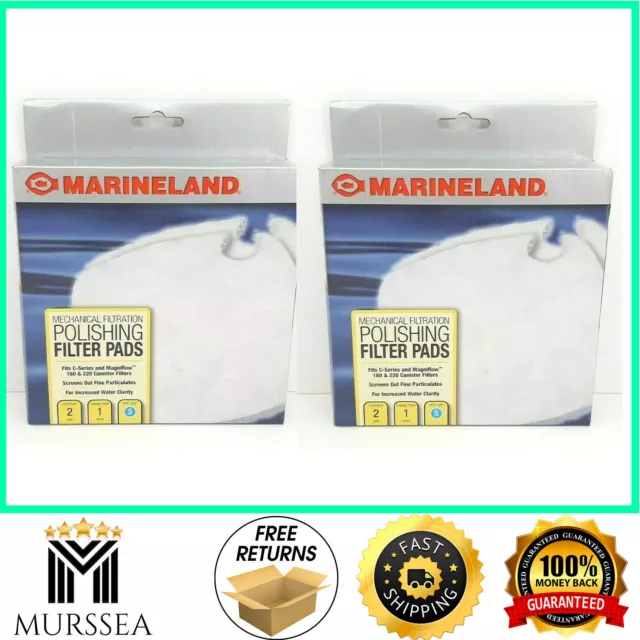 MarineLand Polishing Filter Pads,For Canister Size C C-160 & C-220 4 Pack