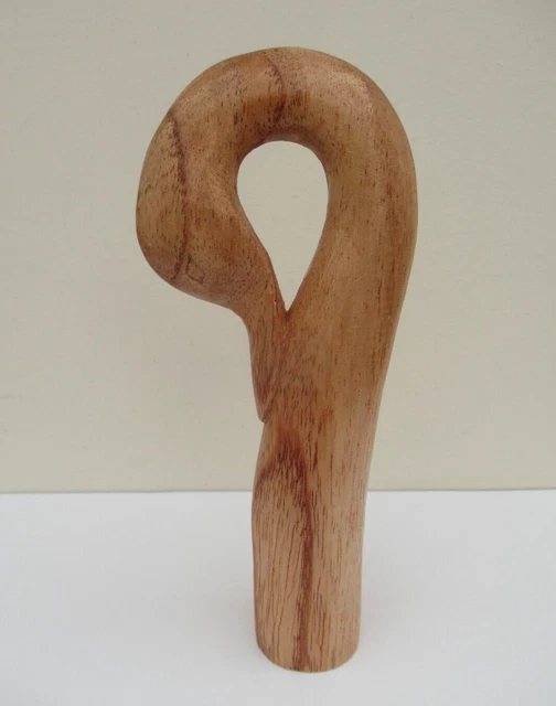 WOODEN CARVED SWAN HEAD STICK Handle for Walking stick making £13.50