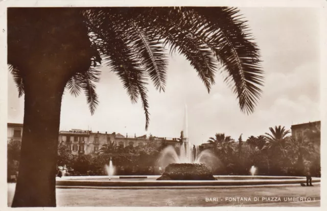 Cartolina *21 Bari Puglia Fontana Di Piazza Umberto I Memoria Viaggiata 1942