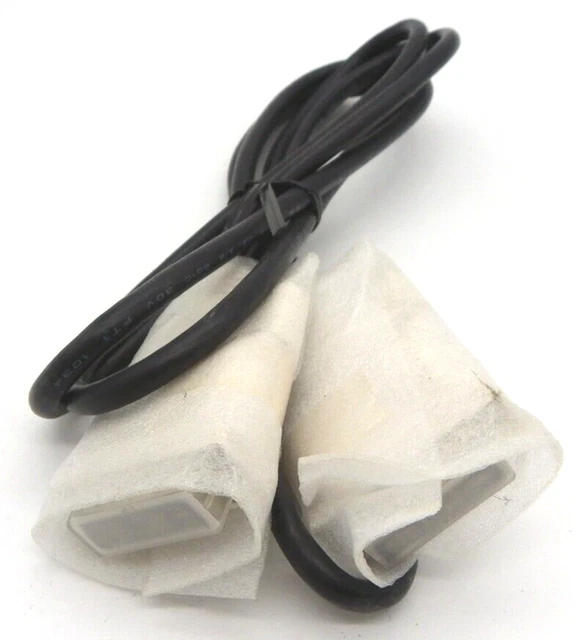 DVI-D to DVI-D 19-Pin Male To Male Cable White Molded Black Connectors Adapter