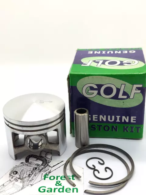 GOLF Piston Kit For STIHL 048 chainsaw 52 mm OEM 11170302001 3