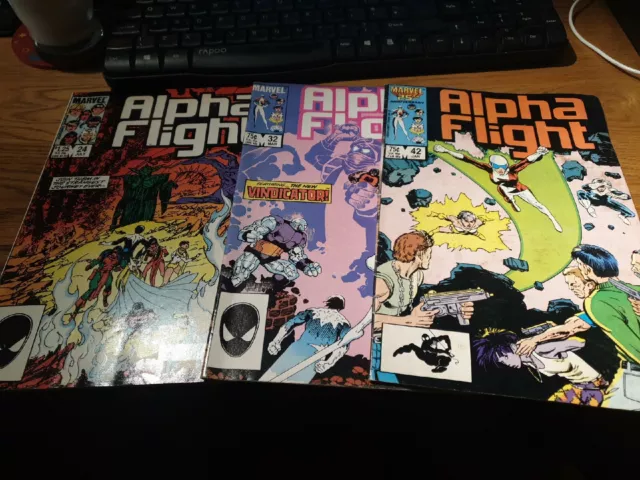 Alpha Flight Comics, Bundle (Marvel Comics 1985-1987)  SUPERHERO