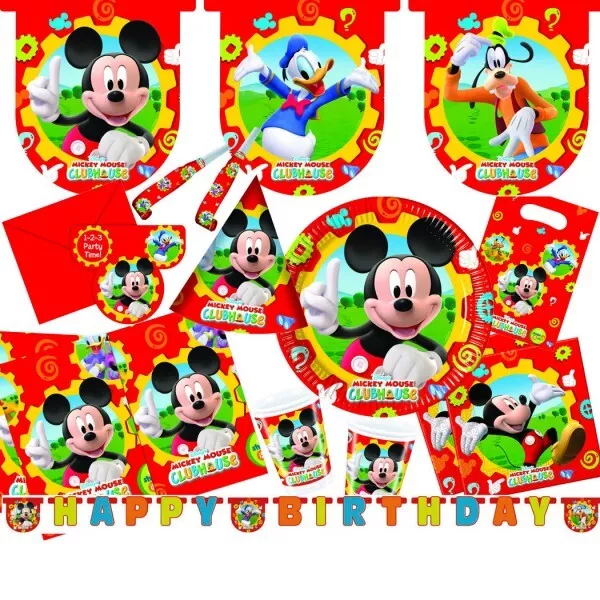 Topolino Festa di Compleanno Bambino Set Party Mickey Mouse Decorazione