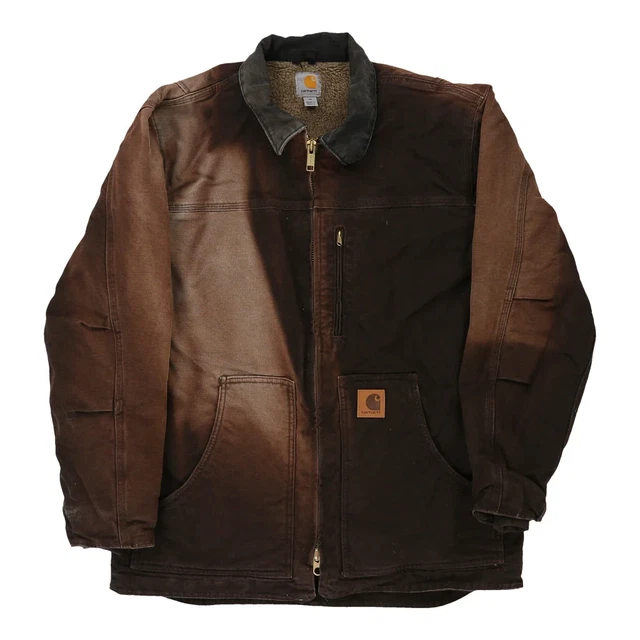 CARHARTT JACKET Medium Brown Cotton 124.60 PicClick UK