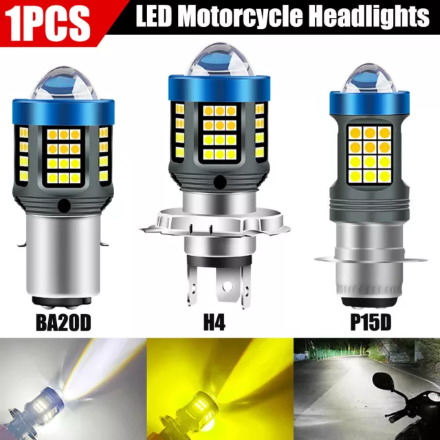 120000Lm H4 LED BA20D P15D LED Motorcycle Headlight Bulb Hi/Low Beam Bright