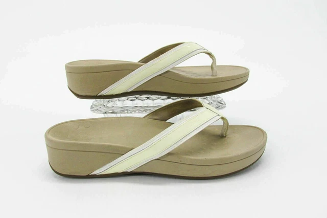 Vionic Women Sandal High Tide Size 10M Toe Platform Thong Shoe Pre Owned yq