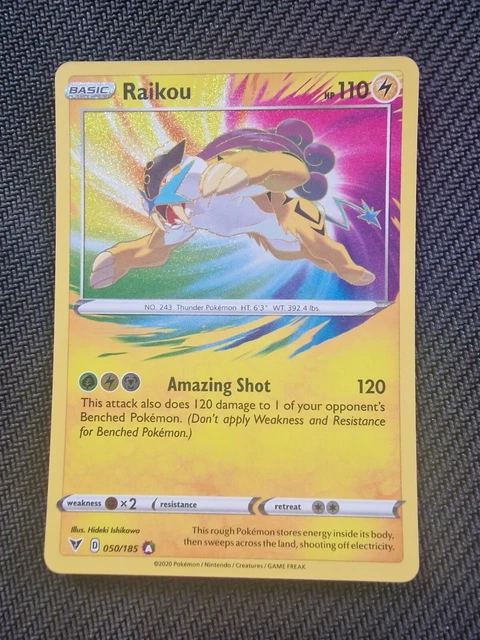 Raikou 050/185 Amazing Rare Vivid Voltage Holo Near Mint