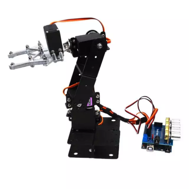 4DOF Metal Mechanical Robot Arm Claw W/ Servos for  Robotics DIY Kit