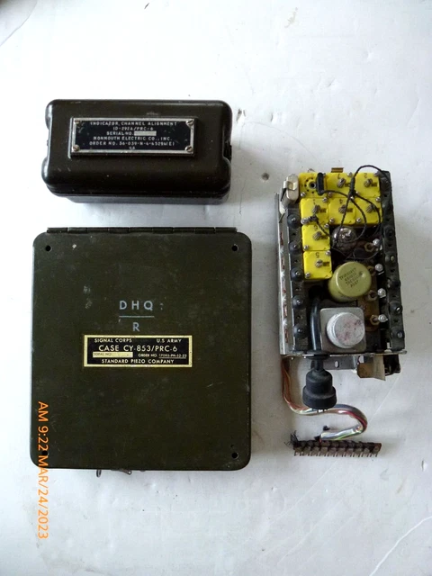 PRC-6  CY-853 x42 XTAL Set, ID-192A Channel Alignment Indicator and Main Chassis