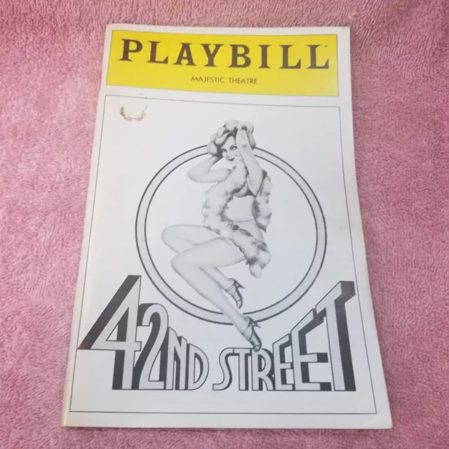 Vintage 1982- MAJESTIC THEATRE NYC PLAYBILL - 42ND STREET - Program -FreeSHIP