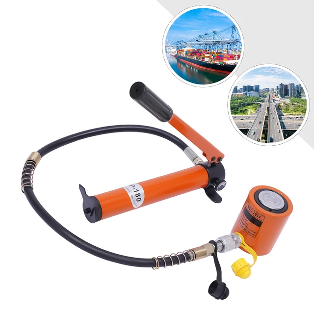 Handmatige hydraulische pomp handpompen 20 ton 50 mm CP-180 handpomp BSC-20 hydraulische cilinder hydraulische cilinder met 1 m slang voor machine scheepsbouw