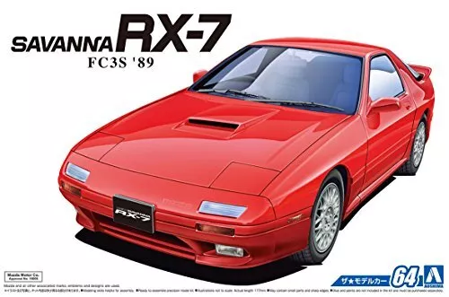 AOSHIMA 1/24 Die Modellauto 64 Mazda FC3S Savanne RX-7 1989 Plastik Modellbau