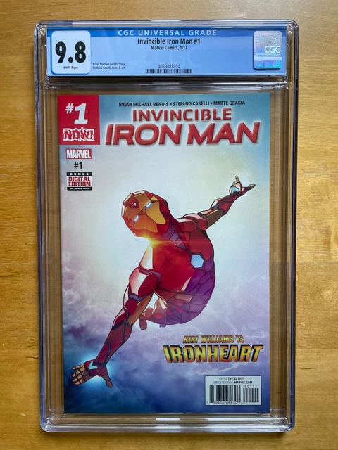 INVINCIBLE IRON MAN #1 CGC 9.8 (2017) 1st Riri Williams as Ironheart cover!