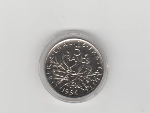 5 francs 1994 abeille BU sous capsule