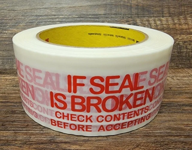 Scotch Tape Tamper Evident Sealing Tape White 3771  2" x 110 yds BRAND NEW