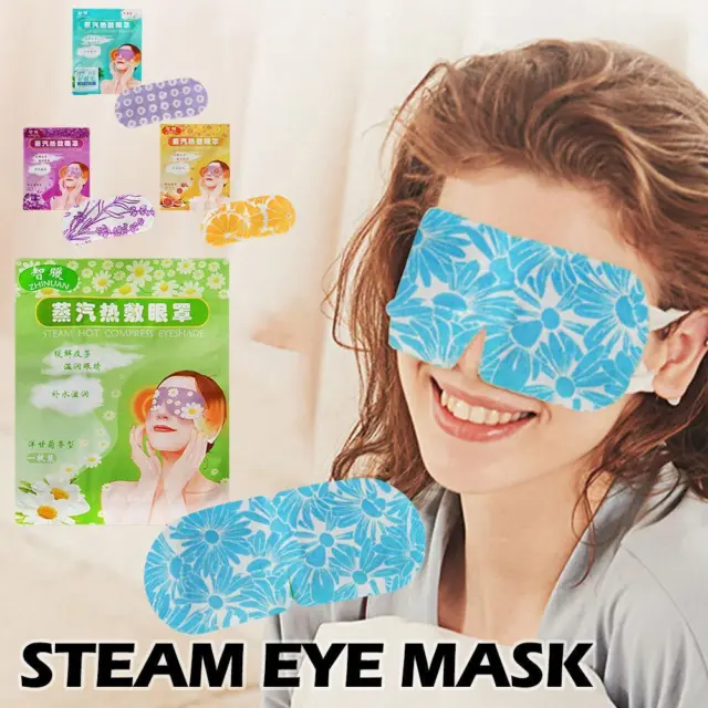 10pcs Steam Eye Mask Warming Eye Mask Self Heating Eye Mask Sleep Mask Heatedﻬ