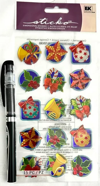 Resin Christmas Icons - Scrapbooking Card Stickers (NEW) Sticko