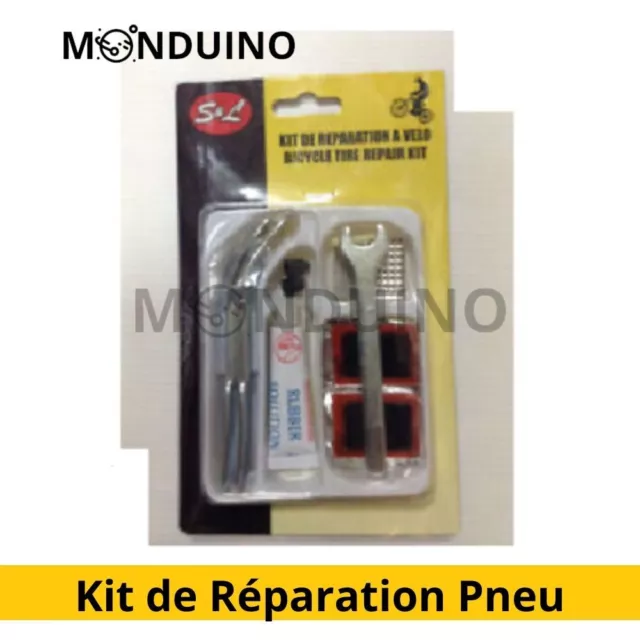 Ulisem Lot de 18 rustines de réparation sans colle pour pneu de vélo, avec  rustine de