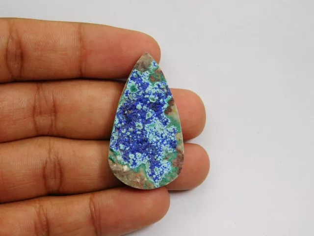 Natural Shattuckite Azurite Druzy Gemstone Loose For Jewelry 59 Cts. ME-3881