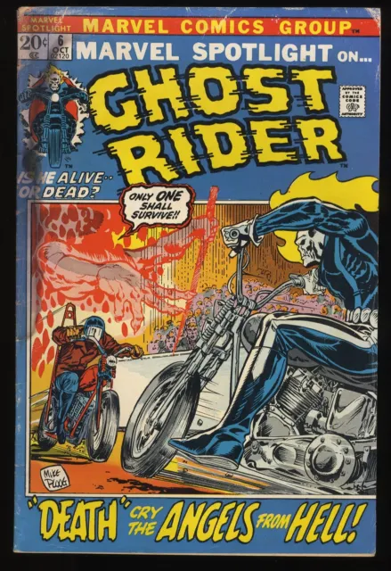 Marvel Spotlight #6 GD 2.0 2nd Full Appearance of Ghost Rider! Marvel 1972