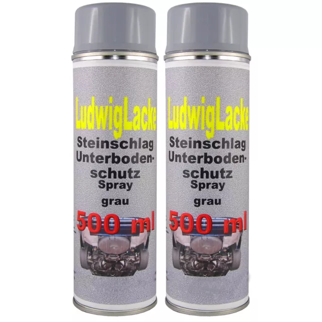 Steinschlagschutz 2 x 500ml Unterbodenschutz Grau Spraydosen