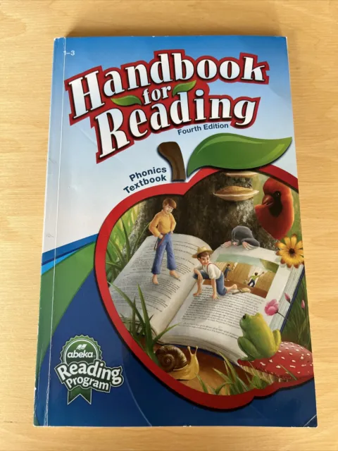 Abeka Reading Program HANDBOOK FOR READING Phonics Textbook homeschooling 1-3gr