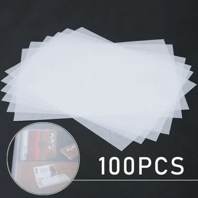 100 Paquet Super Transparent Croquis Papier Calque Roll Artiste Copie Esquisse