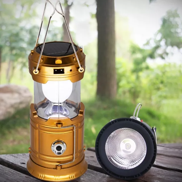 2X(Lampada da  USB Ricaricabile Lanterna Lampada da Tenda Torcia I3348