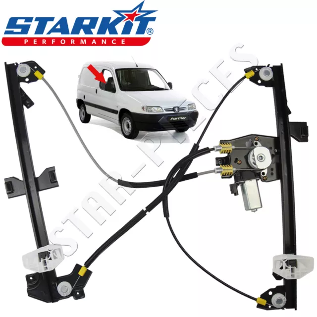 Mécanisme lève-vitre électrique droit passager +moteur PEUGEOT PARTNER 96-08