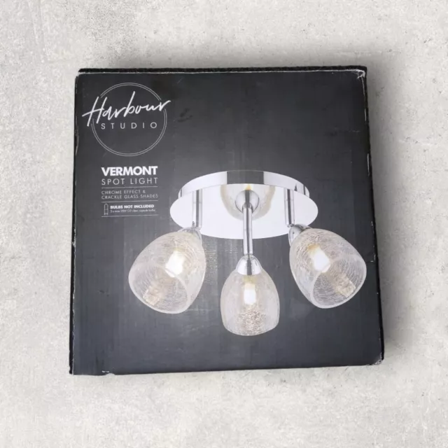 Harbour Studio Vermont Chrome effect 3 Light Spotlight