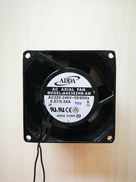 ADDA AA8382HB-AW  80mm x 80mm x 38mm Axial Flow Cabinet Cooling Fan