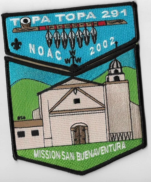 Lodge 291 Topa Topa 2002 NOAC 2-piece OA flap set