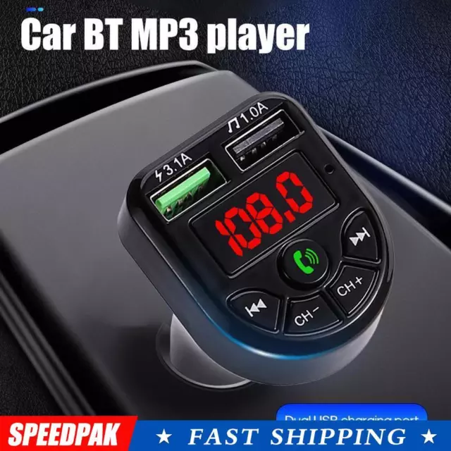 Wireless Bluetooth Car Kit Auto Radio KFZ Adapter FM Transmitter