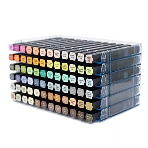 Crafter's Companion - Sistema de almacenamiento de marcadores universal sistema modular para 72 p...