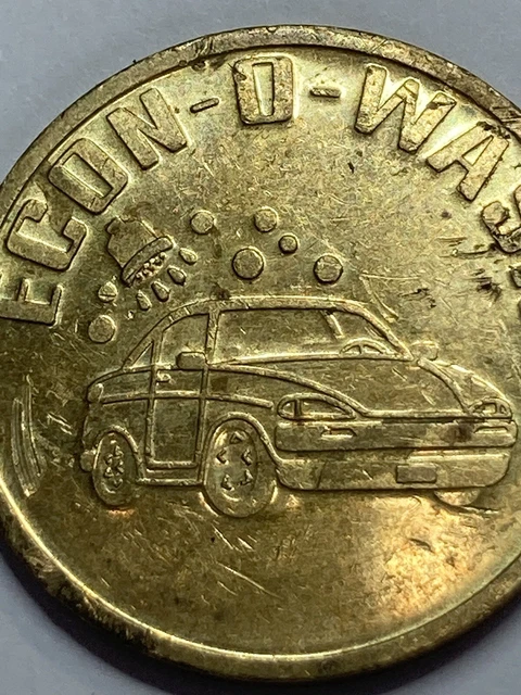 Inglewood, California CA Econo Wash 113th Prairie Car Wash Token #cg1