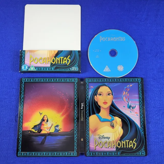 blu-ray POCAHONTAS + J-CARD *x Steelbook Edition Disney ZAVVI UK REGION FREE