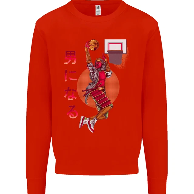Felpa maglione giocatore di basket samurai uomo 7