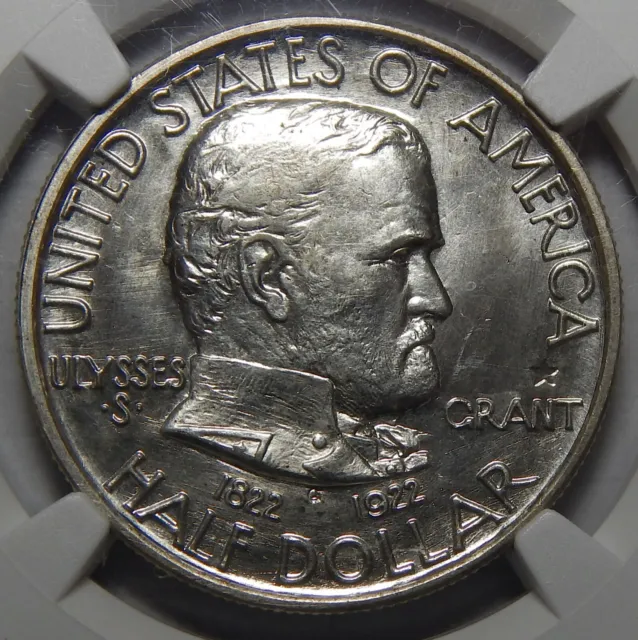 1922 Ngc Ms65 Grant/Star Half Dollar Silver Commemorative