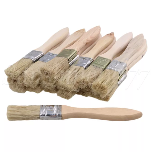 1Inch Wood Handles Chip Brush Paint Stains Brush Chip Brushes Pack of 20