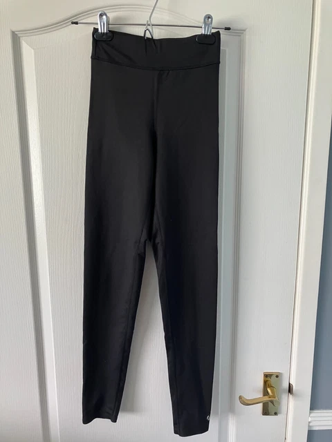 Leggings da corsa M&S neri attivi lunghezza intera palestra sportiva taglia 4-6
