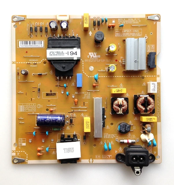 Platine Alimentation Pour TV LG 49UH600V-ZA – Réf EAY63989201, Occasion Bon état