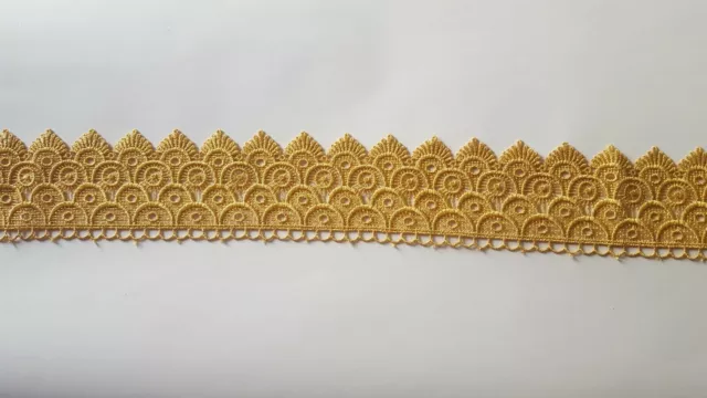 Bordure en dentelle Guipure de venise Beige, pour la couture de Costumes... 2