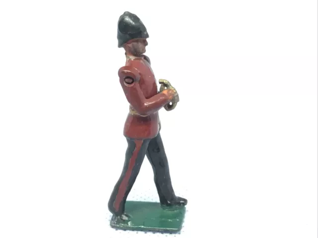 Britains Band Of The Line, Soldier Playing Trumpet yel 167.  Repaint Damage