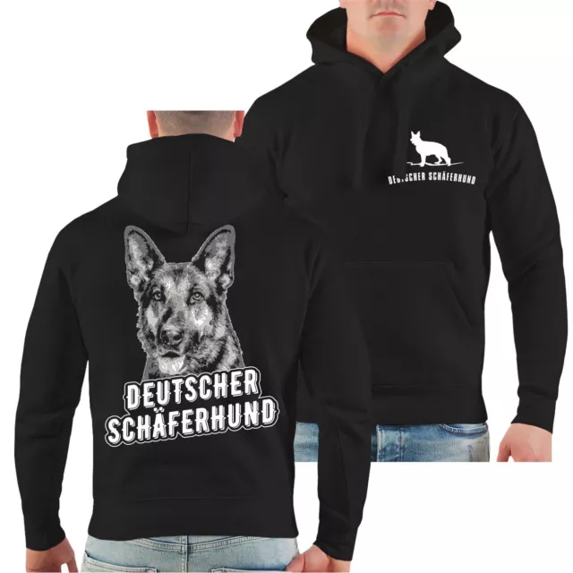 Kapuzenpullover Deutscher Schäferhund Porträt Hoodie geschenk gassi hund dog