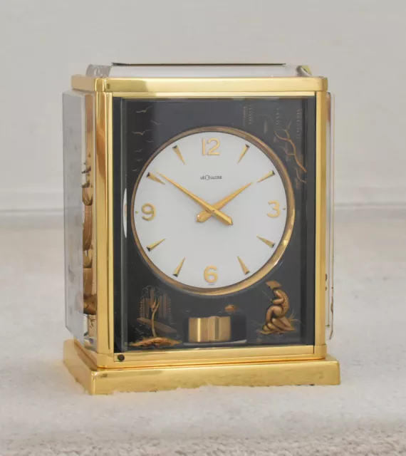 Jaeger LeCoultre Atmos Clock, Black Chinoiserie Marina