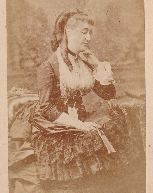 Tirage Albuminé Vintage - Impératrice Eugénie De Montijo - Vers 1870 - Format 6,5x10,5 Cm - Original