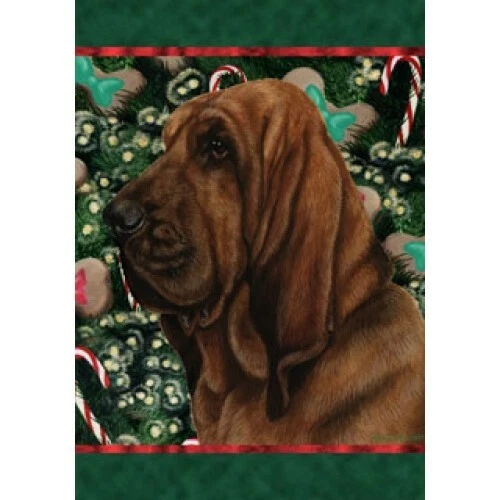 Christmas Holiday Garden Flag - Bloodhound 140731