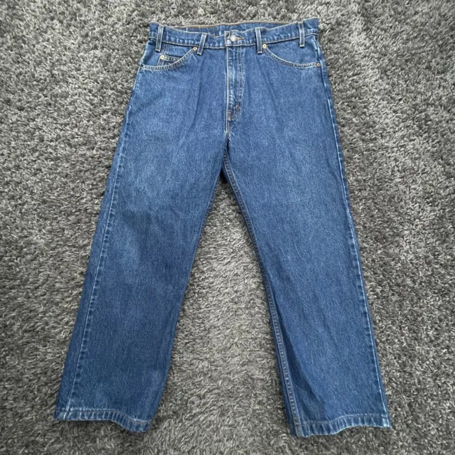 Vintage Levis 505 Jeans Mens 36x29 Blue Denim Orange Tab Straight Leg 1997
