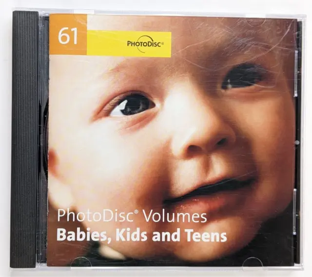 PhotoDisc Volumes 61, Babies, Kids and Teens CD Royalty-Free 336 Stock Photo